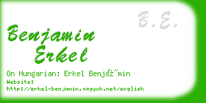 benjamin erkel business card